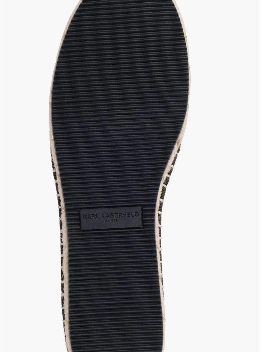 NEW Karl Lagerfeld Paris Manika Heart Appliqué Espadrille Sz 8.5 - Picture 4 of 12